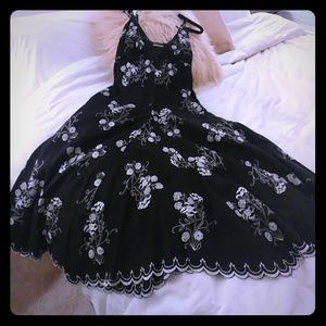 Black swing dress